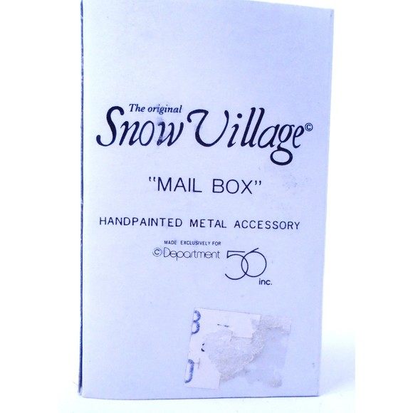 Heritage Village Collection Dept. 56 "Mail Box" Metal #51985 - Picture 5 of 8